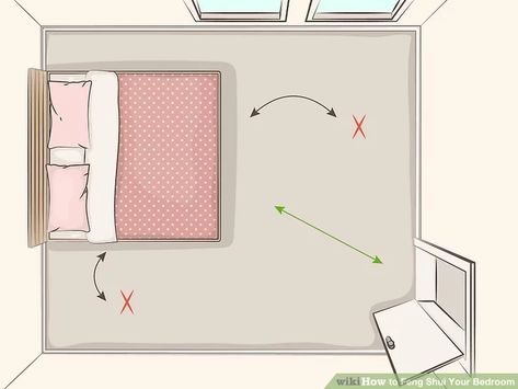 How to Feng Shui Your Bedroom (with Pictures) - wikiHow Home Décor, Instagram, Relaxing Master Bedroom, Calming Bedroom, Small Bedroom Layout, Bedroom Layouts, Bedroom Fung Shui, Sanctuary Bedroom, Calming Bedroom Colors