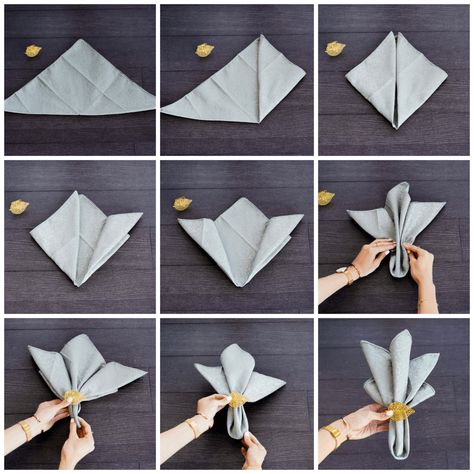 3 WAYS TO DISPLAY YOUR NAPKIN RINGS – All Style Life Napkin Rings Diy, Creative Napkin Fold, Napkin Ring Folding, Paper Napkin Folding, Cloth Napkin Folding, Napkin Folding Tutorial, Diy Napkins, Napkin Folding, Cloth Napkin