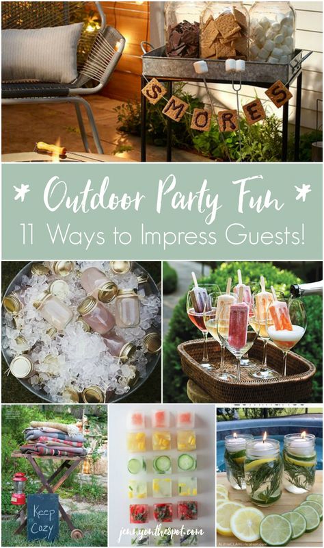 11 Ways to Impress Guests at Your Outdoor Party! Outdoor, Boho, Backyard Dinner Party Decorations, Backyard Party Decorations, Outdoor Party Decorations, Outdoor Evening Party Ideas, Backyard Dinner Party, Backyard Birthday Parties, Outdoor Birthday Party Decorations