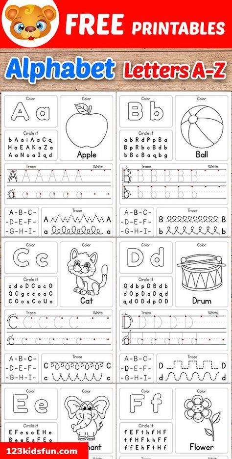 Worksheets, Montessori, Pre K, English, Alphabet Worksheets, Alphabet Tracing Worksheets, Capital Letters Worksheet, Alphabet Practice, Alphabet Worksheets Kindergarten