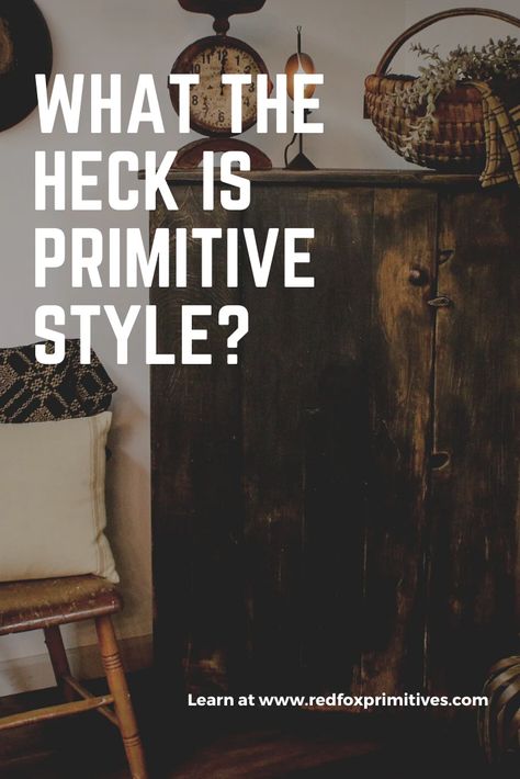 I’ll admit, I had no idea what primitive style was when I was in my young twenties. Until I walked into my husbands parents house and I felt like I walked back in time. I was amazed how you could feel like you were back in the early 1800’s. I had no idea primitive was a style people did in their homes. So when my husband started building furniture and I volunteered to paint… I had no clue what I was doing! My mother-in-law was kind enough to show examples of pieces she liked and from there I to Primitive, Primitive Homes, Primitive Bedroom, Primitive Decorating Country Living Room, Primative Decor Farmhouse Style, Early American Decorating, Primitive Living Room Ideas, Primitive Living Room, Primitive Country Bedrooms