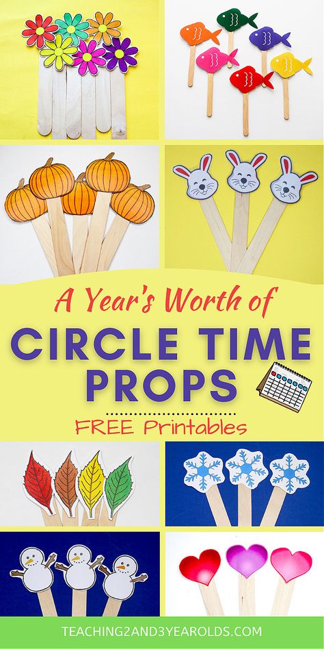 This collection of toddler and preschool circle time props includes activities for the entire year! #circletime #classroom #toddlers #preschool #printables #props #music #teachers #teaching2and3yearolds Toddler Learning Activities, Pre K, Art, Play, Pandas, Preschool Circle Time Activities, Circle Time Ideas For Preschool, Preschool Circle Time, Toddler Circle Time