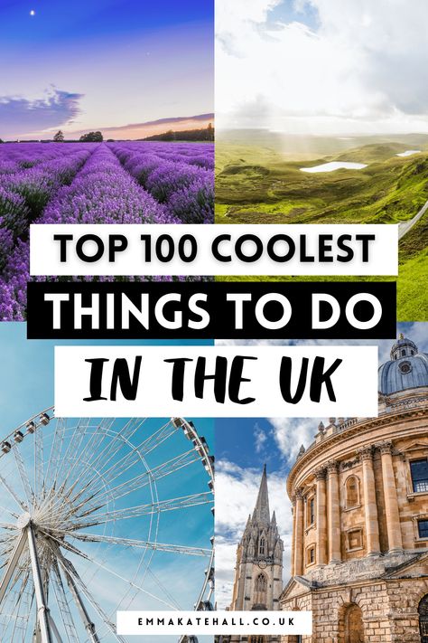 top 100 coolest things to do in the uk Wanderlust, Bucket Lists, Uk Destinations, Travel Guides, Travelling Tips, Inspiration, Travel Bucket List, Scotland Bucket List, Travel Guide