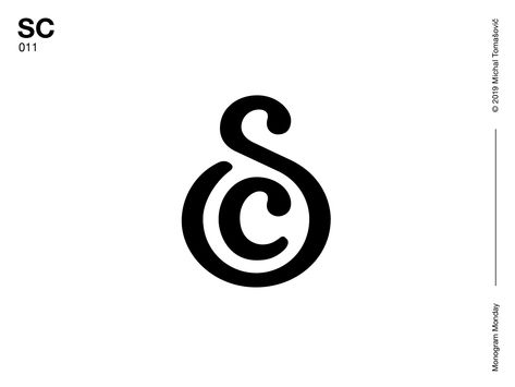 SC Monogram by Michal Tomašovič #monogram #logo #lettermark #design Identity Design, Logos, Web Design, S Logo Design, Letter Logo Design, Monogram Logo Design, Text Logo Design, Logo Design, Initials Logo