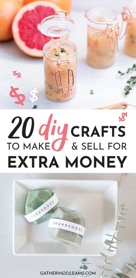Looking for a creative side hustle? This awesome list of 20 easy things to make and sell online in 2019 can help you to make money on the side. Find the perfect product to make and sell for profit! Make money from home with craft ideas! #craftideas #makemoneyfromhome #makemoneyathome Diy, Things To Sell, Make Money From Home, How To Make Money, Diy Projects To Sell, Selling Online, Sell Diy, Sell Easy, Side Hustle