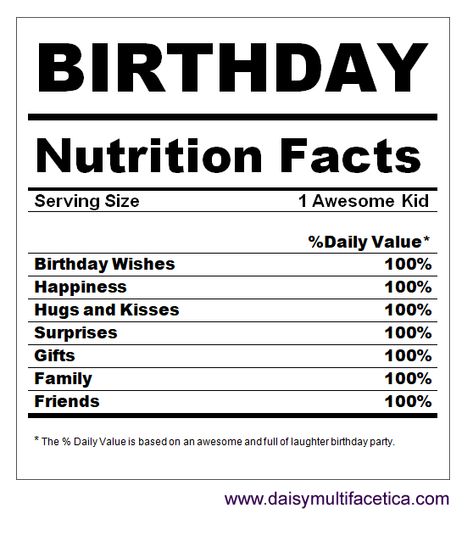Nutrition Facts Design, Bottle Labels Printable, Spiderman Birthday Party, Birthday Labels, Birthday T Shirts, Nutrition Facts Label, Spiderman Birthday, Free Birthday, Birthday Template