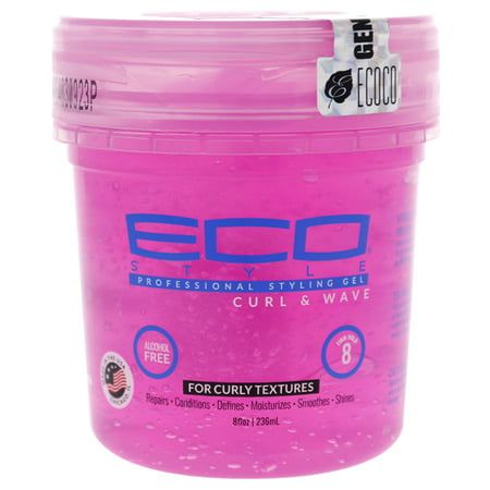 Eco Styler Curl & Wave Gel is a firm holding gel ideal for curly and wavy hair. It is weightless and provides gravity-defying hold for all styles. Eco Styler Curl & Wave Gel is water based and will provide moisture to help maintain healthy hair Size: 8oz.  Color: Multicolor. Waves, Curling, Curls, Hair Care And Styling, Defining Gel, Moisturize Hair, Defined Curls, Eco Hair, Alcohol Free Hair Products