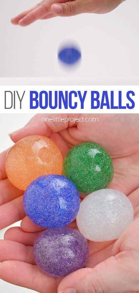 Learn how to make a bouncy ball using our step by step photo and video tutorials! These DIY bouncy balls are SO FUN to play with! You can make your own in less than 5 minutes with only 3 simple ingredients! Such a fun craft and science experiment for kids, tweens, and teens! Diy, Pre K, Diy For Kids, Diy Science Experiments For Kids, Fun Crafts For Kids, Sensory Crafts, Diy Crafts For Teens, Diy Science Experiments, Craft Activities For Kids