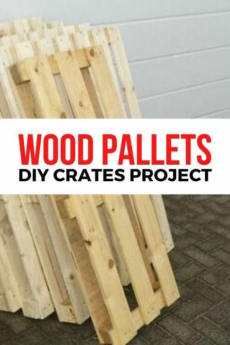 Who doesn't love wooden crates?! you can make so many things from them like a bookshelf or use them for storage. If you're decorating on a budget the you'll love this DIY project to make them for cheap from wood pallets. #diy #crates #pallets Diy, Design, Wood Pallets, Crates, Diy Wooden Crate, Wood Crates, Wooden Crates, Crate Diy, Pallet Crates