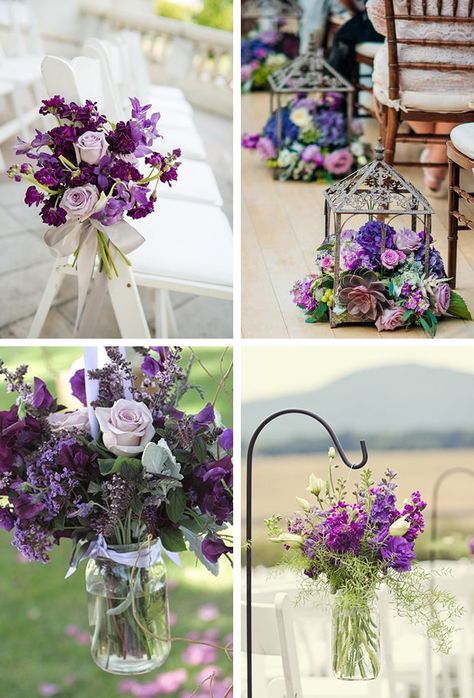 Wedding Colours, Floral Wedding, Wedding Decor, Lavender Wedding, Flower Centerpieces Wedding, Purple Wedding Flowers, Flower Centerpieces, Wedding Flower Arrangements, Wedding Birdcage