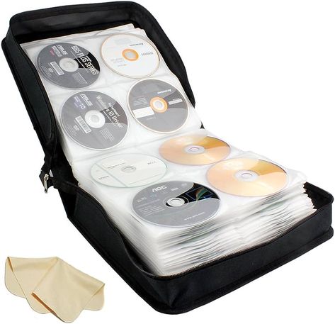 Amazon.com: BlueCubi 288 Capacity Portable CD DVD Wallet Binder Book Sleeves Disc Storage Bag Carrying Case : Home & Kitchen Dvd Storage Case, Cd Storage Case, Dvd Storage, Cd Storage, Cd Dvd Storage, Dvd Holder, Compact Discs, Dvd Case