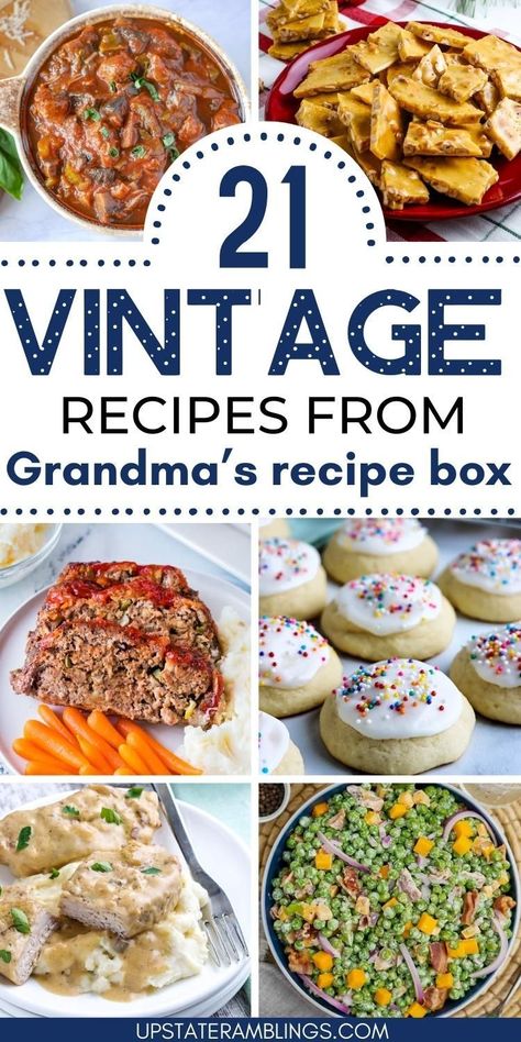 21 vintage recipes  for vintage recipes from grandma Pinterest pin. Friends, Ideas, Special Recipes, Casserole, Old Recipes Vintage Comfort Foods, Retro Recipes 1960s Vintage Food, Vintage Recipes, Old Fashioned Recipes, Grandma's Recipes