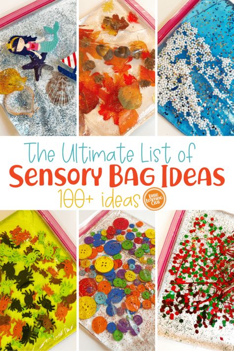 How to make sensory bag for babies and toddlers. Sensory bag ideas for play time with preschoolers. Pre K, Play, Sensory Play, Montessori, Toddler Sensory Bins, Baby Sensory Play, Sensory Activities Toddlers, Sensory Bags, Sensory Bag