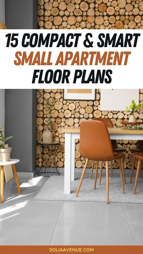 Find your ideal layout among these efficient 1-bedroom and 2-bedroom floor plans for your small apartment. These small apartment floor plans cater to modern living, ensuring that every nook and cranny serves a purpose. Explore the potential of your space without exceeding your budget. Ideas, Layout, Apartment Living, Small Flats, Apartment Floor Plans, Studio Apartment Floor Plans, Apartment Floor Plan, 1 Bedroom Apartment, Small Apartments