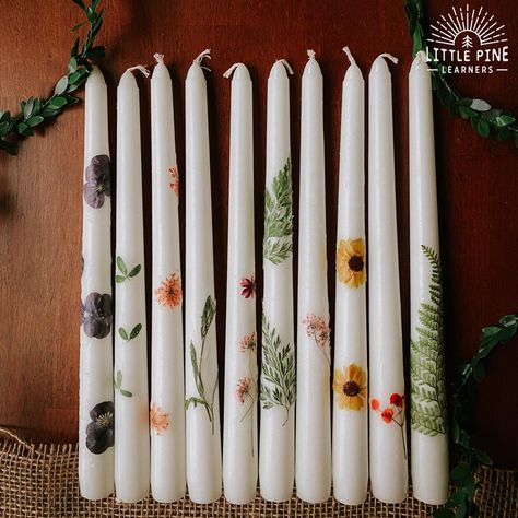 Decoration, Candles, Diy, Home-made Candles, Diy Candles With Flowers, Dried Flowers Crafts, Diy Candles, Flower Candle, Diy Flowers