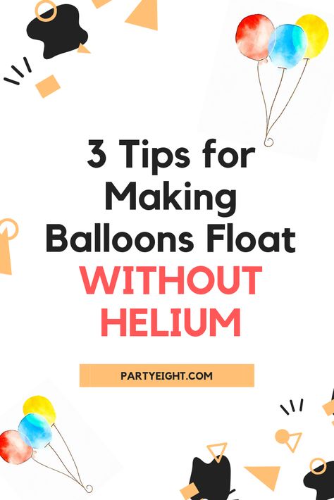 Graduation season has also become a peak time of helium shortage due to the high demand of floating balloons. As a party decor company, we feel an obligation to prevent over-using helium as we have figured out many other ways to make balloons float on ceiling. Ideas, Crafts, Party Favours, Helium Alternative, Helium Balloons Diy, Helium Balloons Decoration, Helium Balloons, Balloon Decorations Without Helium, Helium Balloons Birthday