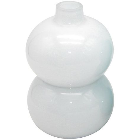 DOUBLE STACK BALL WHT ART VS 8 Art, Home Décor, Ceramics, Glass Decor, Ball, Stack, Glass Ceramic, Floor Vase, Vase