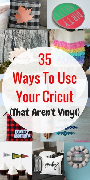 35 Ways To Use Your Cricut (That Aren't Vinyl) Pre K, Diy, Crafts, Silhouette Projects, Cricut Help, Cricut Craft Room, Cricut Design Studio, Cricut Explore Projects, Cricut Project Ideas