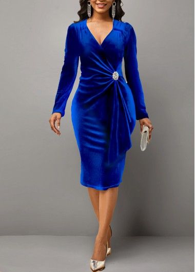 Elegant Dresses | Comfortable & Exquisite Dress Sale Online | ROTITA Dresses Dresses, Dress Length, Dresses With Sleeves, Royal Blue Dress Short, Dresses For Sale, Long Sleeve Velvet Dress, Long Sleeve Dress, Dress, Royal Blue Velvet Dress