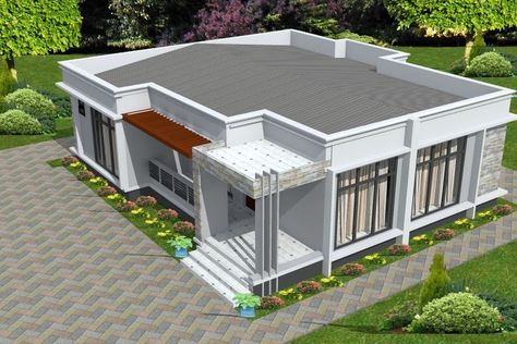 Client A:   I like flat roofed designs very much but when I remember              the cost of doing  another slab up there I shrink. Be... Rom, Modern, Kota, Model House Plan, Dekorasi Rumah, Haus, Case, Facade House, Arquitetura