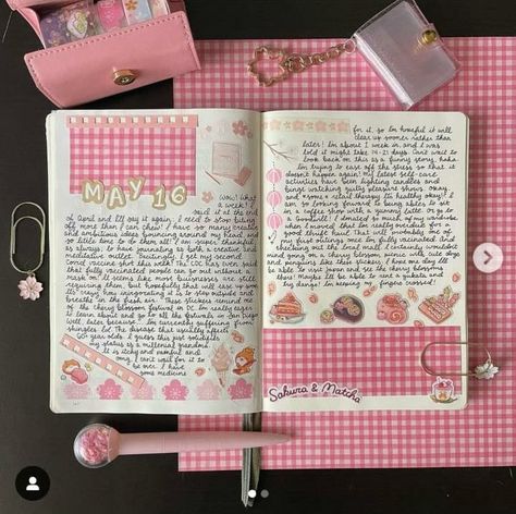 not mine! credits to @bitemebujo on instagram<3 Journal Pages, Journal Prompts, Kawaii, Journal Aesthetic, Diary Ideas, Journal Inspiration, Diary Book, Journal Design, Book Journal