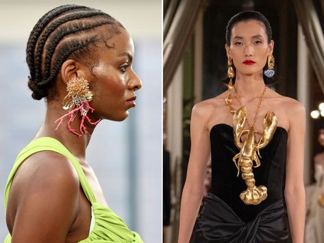 The Best 2024 Jewelry Trends from Fashion Week Bijoux, Outfits, Vogue, Jewelry Fashion Trends, Top Jewelry Trends, Jewelry Trends, Trending Bracelets, Womens Jewelry Trends, Runway Jewelry