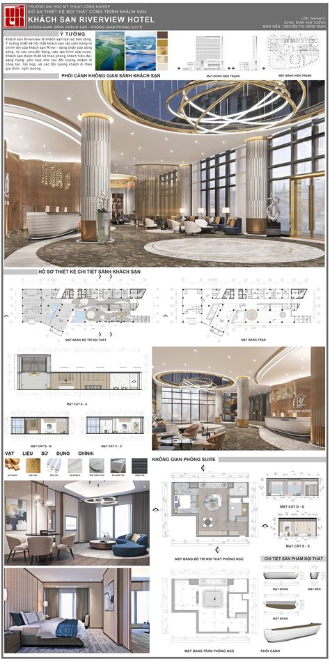 Riverview Hotel on Behance Architecture, Hotel Lobby Floor Plan, Hotel Project Architecture, Hotel Design Architecture, Hotel Floor Plan, Hotel Corridor Design, Hotel Floor, Hotel Concept, Modern Hotel Lobby