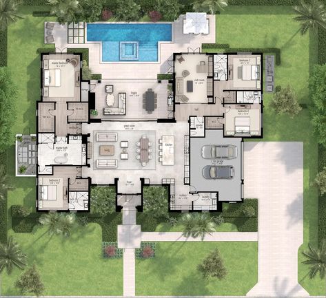 2915 Bluewater Cv, Delray Beach, FL 33483 | MLS #RX-10870765 | Zillow Interior, Ideas, Design, Inspo, Haus, Modern, Stupa, Model House Plan, House
