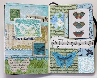 Bluebird Paperie: A Glue Book of Collaged Scraps Sketchbooks, Planners, Crafts, Mini Albums, Junk Journal, Vintage Junk Journal, Junk Journals, Scrapbook Journal, Glue Book