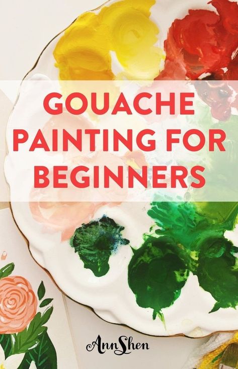 Painting & Drawing, Portrait, Gouache, Painting Techniques, Art, Gouache Art For Beginners, Gouache Painting Techniques, Painting Tutorials, Painting Lessons