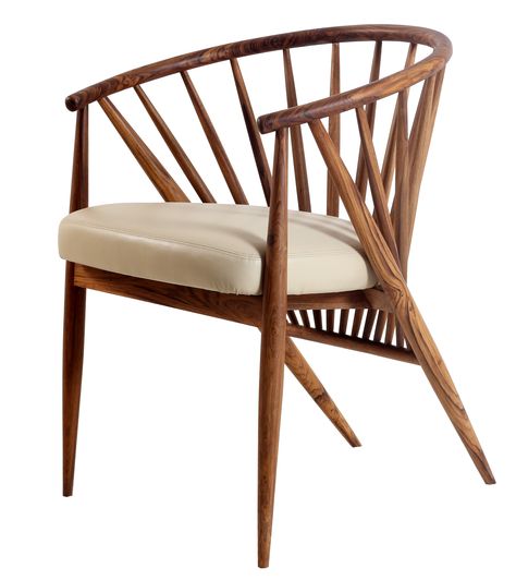 Hloma: A Wooden Upholstered Chair by ALANKARAM, $375 retail price Furniture Design, Decoracion De Interiores, Cool Furniture, Cool Chairs, Upholstered Chairs, Interieur, Deco, Arredamento, Mesa