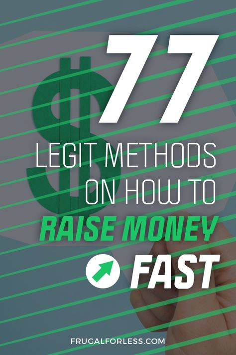 Learn how to raise money fast in 77 legit methods. Sometimes we need money quick and now. #makemoneyfast #makemoney #money #quickmoney Diy, Earn Extra Money, Budgeting, Finance Advice, Side Hustle, Extra Money, Make Money Fast, Additional Income, Way To Make Money