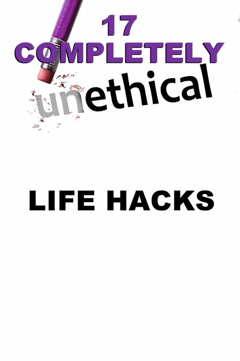 Want to know some unethical life hacks that you should never use? This article will show you waht some people do that is completely unethical. Fitness, Useful Life Hacks, Life Hacks, Hacks, Life, 27 Life Hacks, Simple Life Hacks, 100 Life Hacks, Body Hacks