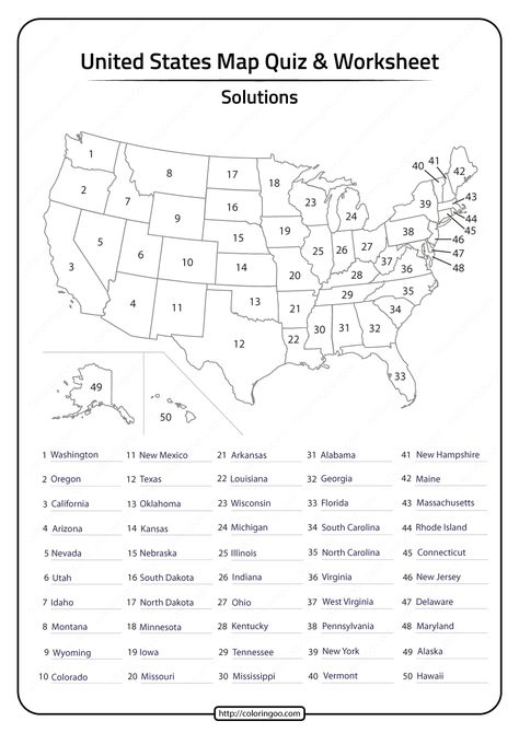 Printable 50 States in United States of America Map. Visit the site for free and printable educational worksheets and more. English, Worksheets, States In America, Us State Map, 50 States Of Usa, States And Capitals, State Map, United States Map, 50 States