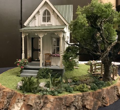 creekside studio Inspiration, Outdoor, Miniature, Cottages, Decoupage, Victorian Houses, Cottage, Garden Shed, House