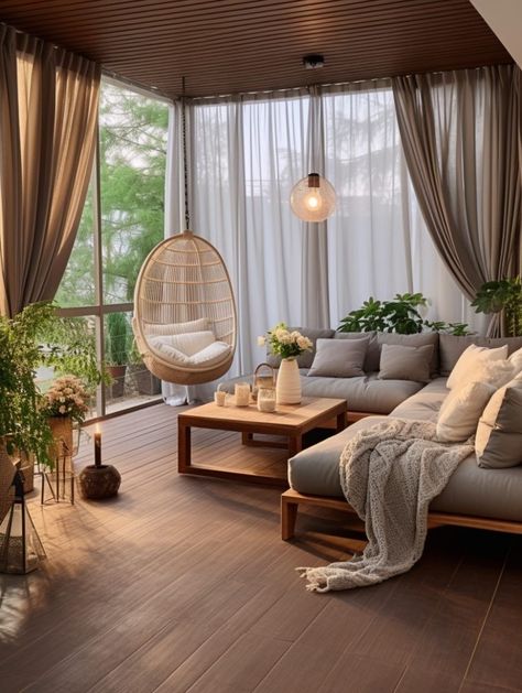 Interior, Home Décor, Bedroom Window Treatments, Curtain Designs For Bedroom, Bamboo Bedroom, Window Blinds, Bamboo Blinds, Bedroom Balcony Ideas, Blinds For Windows