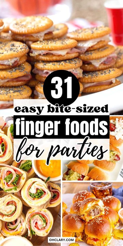 Pick your favorite easy mini sandwiches for a party for this huge list of make ahead party sandwiches for a crowd. These cheap finger sandwiches are so quick and easy to make! Sandwiches, Appetizer Snacks, Appetizers For Party, Party Appetizers Easy Cheap, Appetizer Sandwiches, Party Food Appetizers, Party Appetizers Easy, Appetizers Easy, Picnic Appetizers