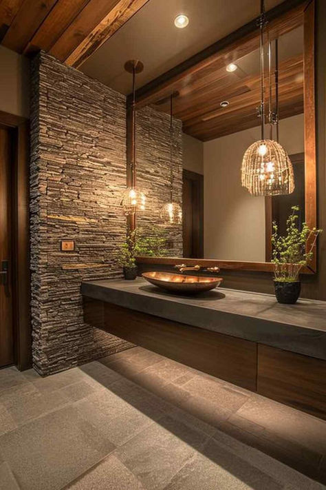 40 Zen-Meets-Modern Bathrooms: A Journey into Harmonious Design Design, Architecture, Ideas, Inspiration, Bad, Master, Inspo, Modern, Dream