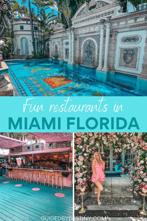 Discover some of the best restaurants in Miami with this guide to fun restaurants in Miami Florida. Visiting these fun Miami restaurants is great if you’re looking for unusual things to do in Miami to add to your Miami bucket list. Don’t miss the best rooftop restaurants in Miami and Miami cool restaurants with these unique places to eat in Miami and unique restaurants in Miami. Some of these cool places in Miami are great too if you’re looking for cool pictures in Miami. Trips, Orlando, Florida, Miami Beach Restaurants, Miami Restaurants, South Beach Miami, Miami Florida, Restaurants In Florida, Miami Attractions