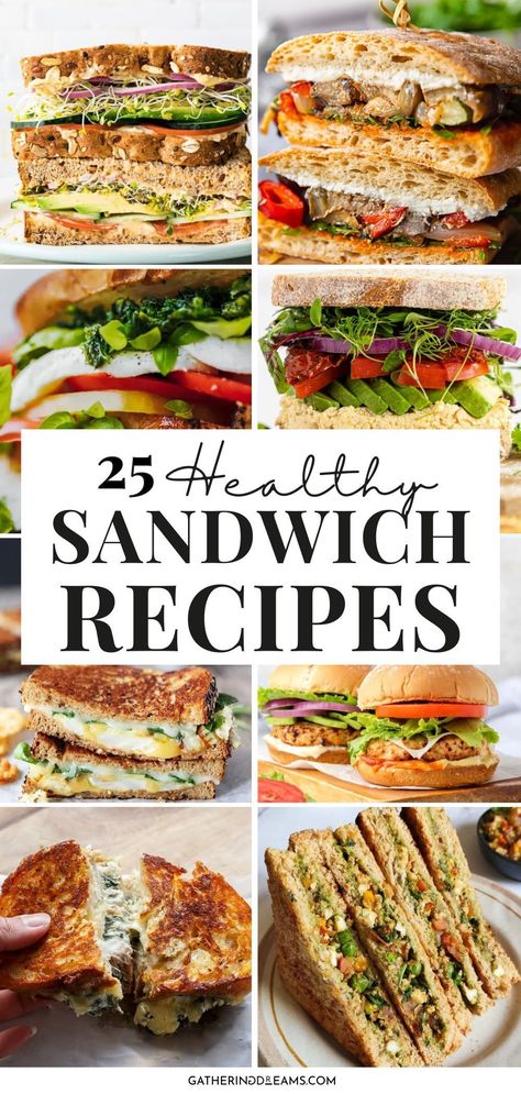 Paninis, Sandwiches, Snacks, Lunch Sandwich Recipes, Lunch Recipes Healthy, Lunch Sandwiches, Packed Lunch Sandwiches, Easy Healthy Lunch Recipes, Simple Sandwiches Lunch