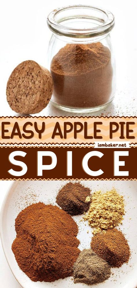Here's a homemade spice recipe to add to your fall dessert ideas! Apple Pie Spice is easily made from spices you probably already have on hand! Make your easy apple recipe with this DIY idea! Vinaigrette, Dips, Apple Pie, Sauces, Apple Pie Spice, Homemade Apple Pies, Homemade Apple, Homemade Spice Blends, Spice Mix Recipes