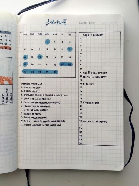 bullet journal idea | bujo monthly log with calendar, to do list, and vertical calendar Planner Organisation, Planner Organization, Journal Planner, Bullet Journal School, Bullet Journal Layout, Bullet Journal Ideas Pages, Bullet Journal Spread, Planner, Journal Layout