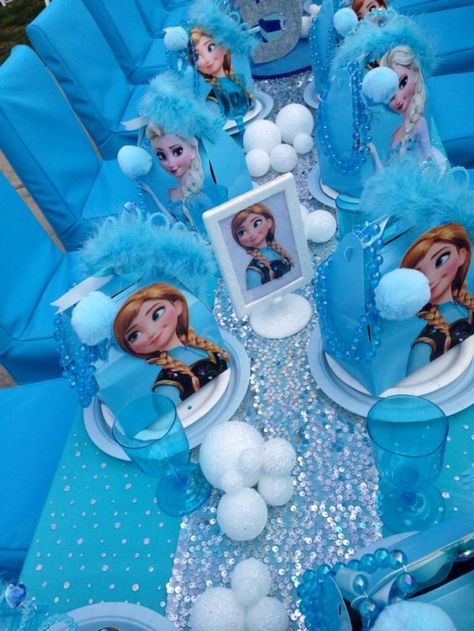 Disney, Tema, Fiesta Frozen, Disney Frozen Birthday Party, Disney Frozen Party, Disney Frozen Birthday, Kids Party, 3rd Birthday Parties, Girls Birthday Party
