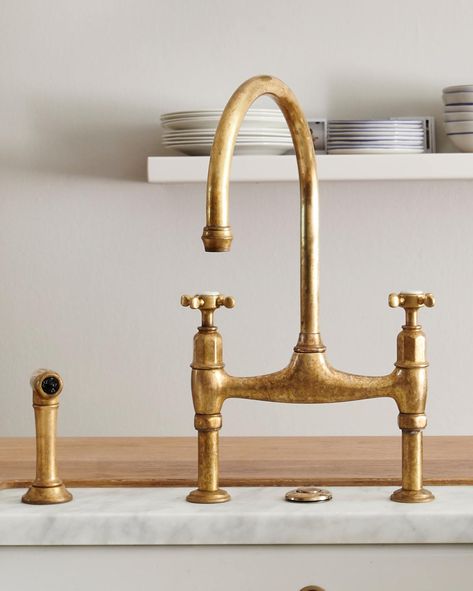 Brass Faucet, Aged Brass Kitchen Faucet, Unlacquered Brass Kitchen Faucet, Brass Kitchen Faucet, Antique Brass Kitchen, Brass Kitchen, Brass Tap, Sink Taps, Antique Brass