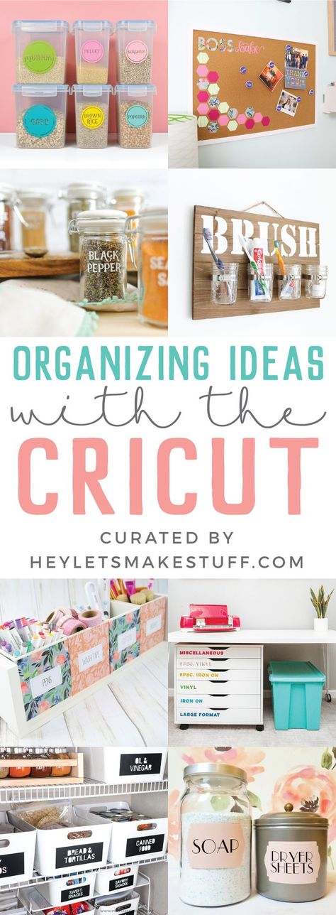Keep everything organized by giving it a home. These Cricut organization ideas for your home will make cleanup a breeze! You can make all of these labels and storage solutions using your Cricut machine to keep your house tidy and organized. Ikea, Crafts, Organisation, Organisation Ideas, Ideas, Diy, Diy Organisation, Diy Organization, Diy Drawer Dividers