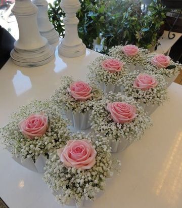 centros de mesa de rosas rosadas Wedding Centrepieces, Centrepieces, Bodas, Boda, Rosas, Mesas, Casamento, Centerpieces, Mariage