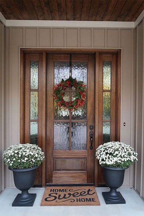 The Best Front Doors with Sidelights and Transoms Design, Dekorasyon, Haus, Dekorasi Rumah, Beautiful, Modern, Veranda, Interieur, House