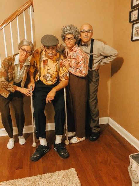 Bone to be Wild! Halloween 2018 — Adventures of a Ginger and a Blonde Costumes, Adult Costumes, Halloween, Halloween Costumes, Old Man Halloween Costume, Old Lady Halloween Costume, Old People Costume, Adult Halloween Costumes, Costumes For Women