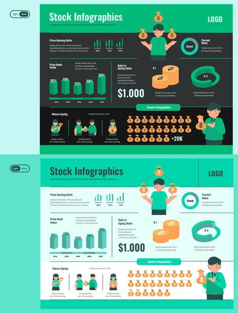 Infographic Chart Elements for Finance & Stock. Adobe Illustrator. AI, EPS, PDF, JPG. Design, Adobe Illustrator, Instagram, Life Hacks, Infographics, Finance Infographic, Data Visualization, Infographic Design Template, Infographic Design