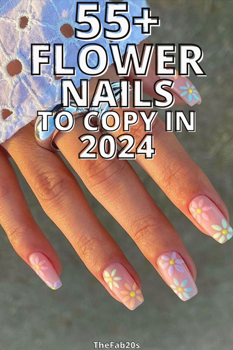 Flower Nails Flower Nails, Desserts, Acrylics, Design, Spring Nail Art, Floral Nail Designs, Holiday Nail Designs, Daisy Nails, Daisy Nail Art